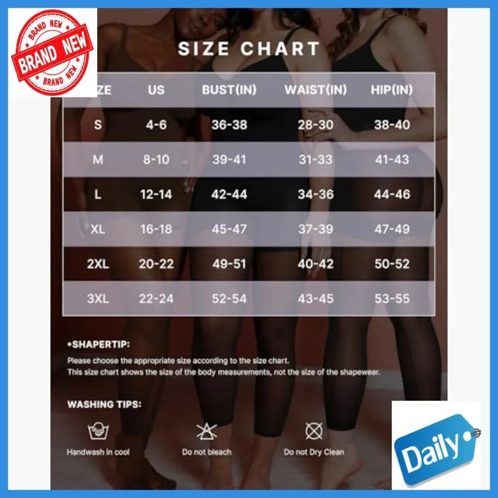 Seamless Shapewear Bodysuit Tummy Control Sheer Legs X-Large Fitted